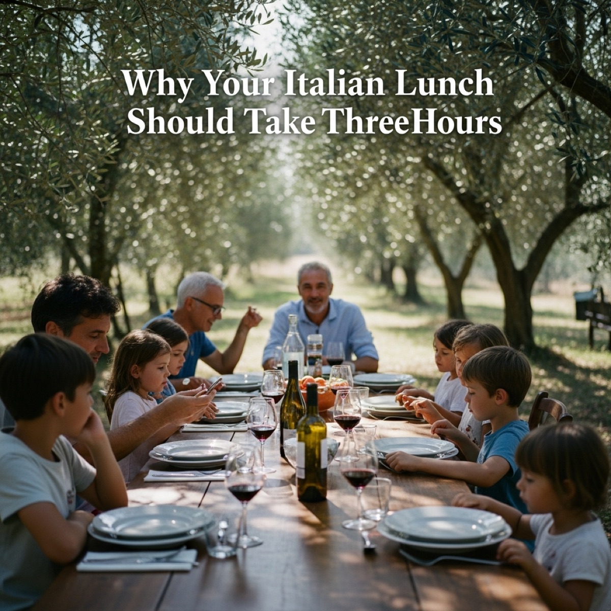 Why Your Italian Lunch Should Take Three Hours